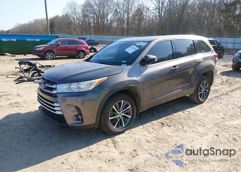 2018 Toyota Highlander Xle из США, поврежденный, VIN 5TDKZRFH1JS274063
